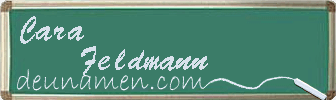 Cara Feldmann Visitenkarte